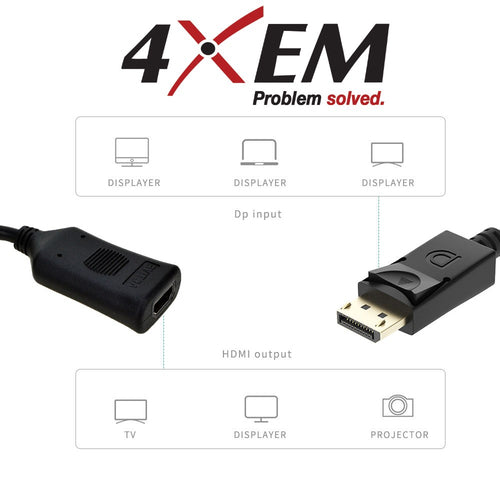 4XEM 4XDPHDMI4K30HZ video cable adapter