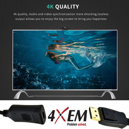 4XEM 4XDPHDMI4K30HZ video cable adapter