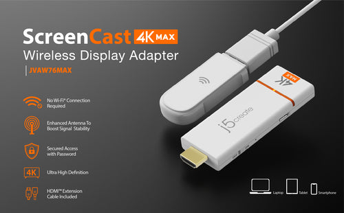 j5create JVAW76MAX wireless display adapter