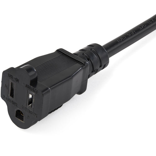 StarTech.com 0,9 m langes Stromverlängerungskabel – NEMA 5-15P auf 2x NEMA 5-15R – 16 AWG, UL-zertifiziert