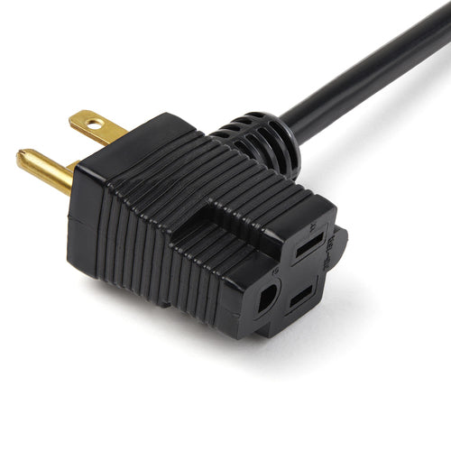 StarTech.com 0,9 m langes Stromverlängerungskabel – NEMA 5-15P auf 2x NEMA 5-15R – 16 AWG, UL-zertifiziert