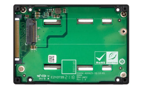 QNAP QDA-UMP4 M.2 to 2.5 Inch SSD Enclosure - Black