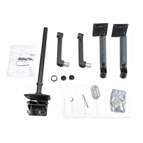 Dual-Monitor-Halterung Ergotron LX Series Tall Pole Arm Mattschwarz 20 kg Traglast