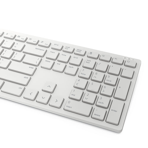 DELL KM5221W-WH Wireless Keyboard and Mouse Combo - Full-size QWERTY, White