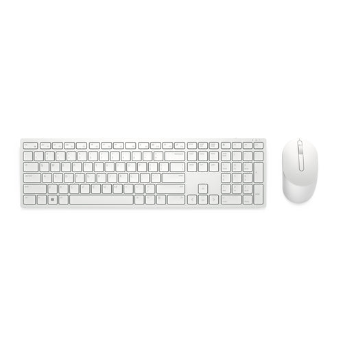 DELL KM5221W-WH Wireless Keyboard and Mouse Combo - Full-size QWERTY, White