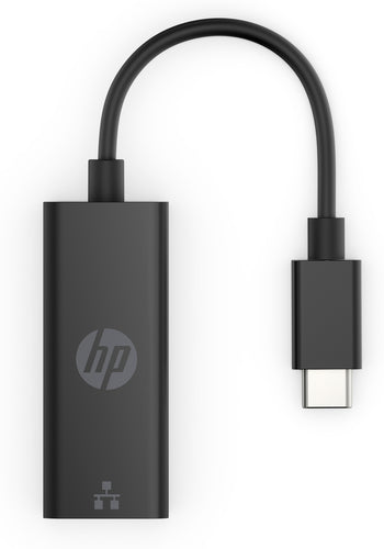 HP USB-C auf RJ45 Adapter Schwarz Kompaktes Design