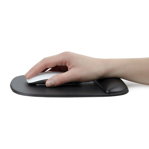 StarTech.com Ergonomic Mouse Pad with Wrist Support - Black - Comfortable Design