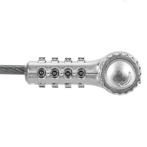 Targus ASP96RGLX 2m Combination Cable Lock - Galvanized Steel - Silver