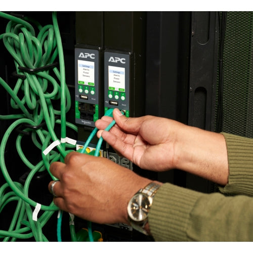 Stromverteilungseinheit (PDU) APC APDU10452SW 42 AC-Ausgänge LCD Schwarz