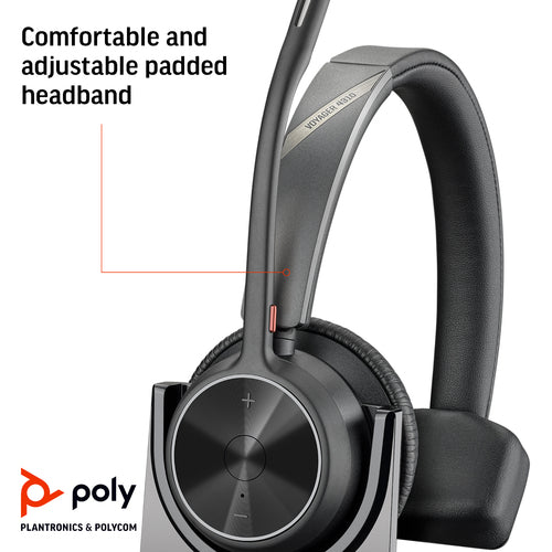 HP Poly Voyager 4310 Wireless USB-C Headset with BT700 Dongle and Charging Stand