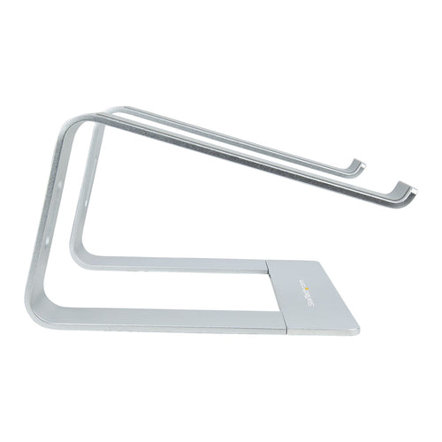 StarTech Ergonomic Aluminum Laptop Stand - Silver - Supports 5kg - Compatible with MacBook & Dell XPS