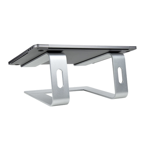 StarTech Ergonomic Aluminum Laptop Stand - Silver - Supports 5kg - Compatible with MacBook & Dell XPS