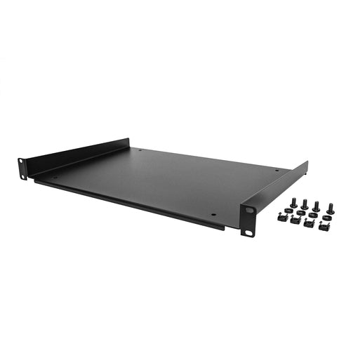 StarTech 1U Server Rack Shelf - 12" Deep, 55 lb Capacity, Universal Cantilever Shelf