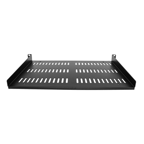 StarTech.com 1U Server Rack Shelf - 12" Deep Vented Tray - 55lb Capacity - Black