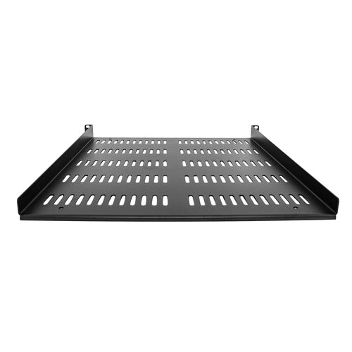 StarTech.com 1U Universal Vented Rack Shelf - Black - 20" Deep - 55lb Capacity
