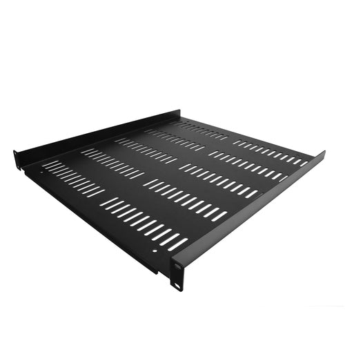 StarTech.com 1U Universal Vented Rack Shelf - Black - 20" Deep - 55lb Capacity
