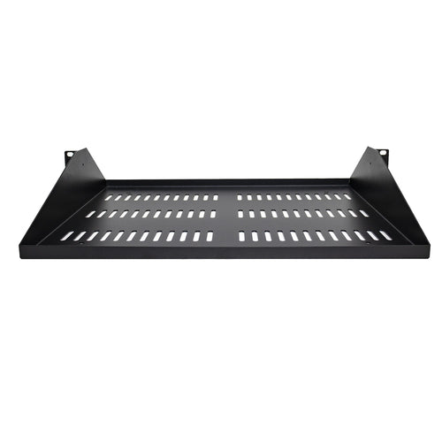 StarTech.com 2U Belüftete Rackablage für 19"-Geräte – Schwarz, robust – 90 kg Tragkraft