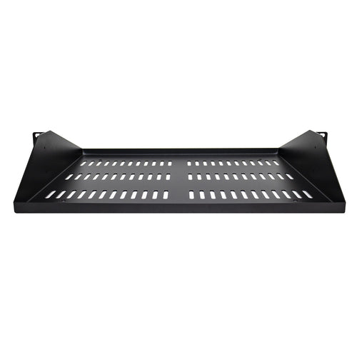 StarTech.com 2U Belüftete Rackablage für 19"-Geräte – Schwarz, robust – 90 kg Tragkraft