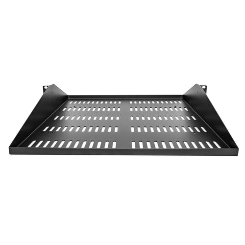 StarTech 2U Rack Shelf - Vented 20" Heavy Duty Steel Tray for Network Equipment