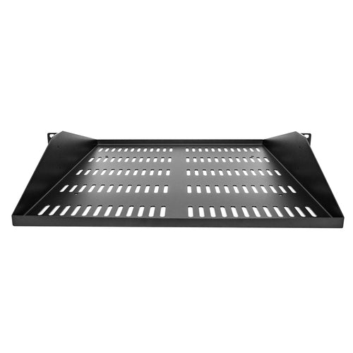 StarTech 2U Rack Shelf - Vented 20" Heavy Duty Steel Tray for Network Equipment