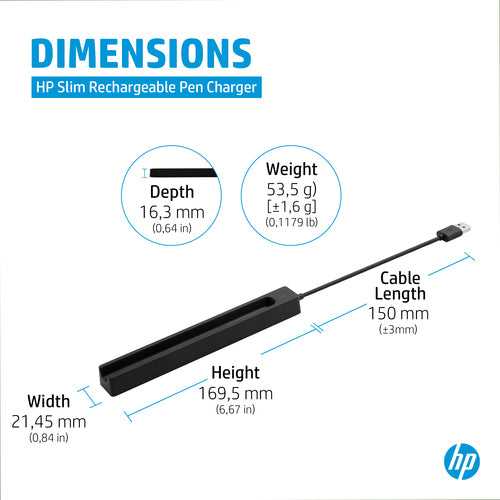 HP Slim Rechargeable Pen Charger power supply unit