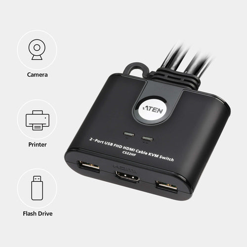 ATEN CS22HF KVM-Switch