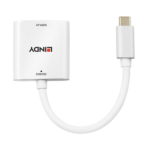 USB Type C to HDMI 4K60 Converter 0.1m Lindy Male Female Adapter