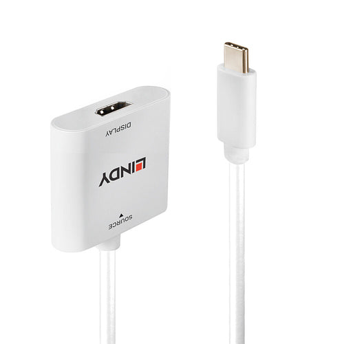 USB Type C to HDMI 4K60 Converter 0.1m Lindy Male Female Adapter