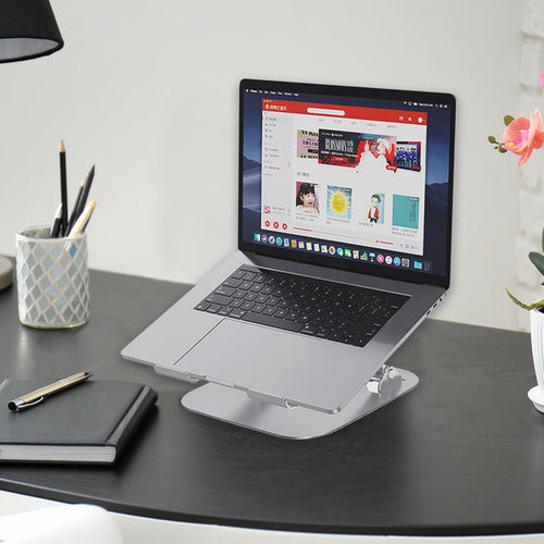 Laptop Stand Centon Adjustable Height 38-127mm Aluminum Silver