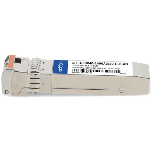 AddOn Networks SFP-GEBX40-1490/1550-I-LC-AO network transceiver module