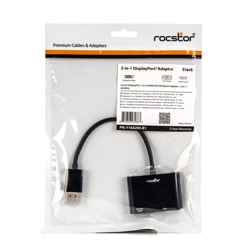 Rocstor Y10A295-B1 video cable adapter