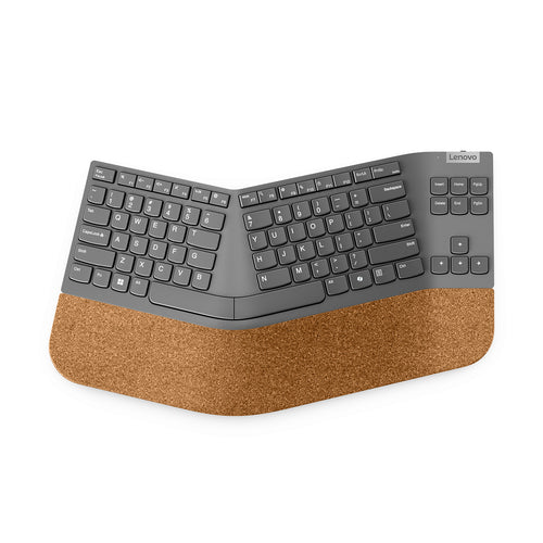 Wireless Split Keyboard Lenovo Go RF Wireless Scissor Key Switch QWERTY Grey