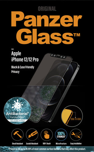 PanzerGlass ® Privacy Screen Protector iPhone 12 | 12 Pro | Edge-to-Edge
