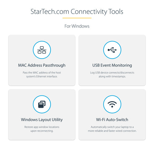 StarTech.com 132N-TB4USB4DOCK laptop dock/port replicator