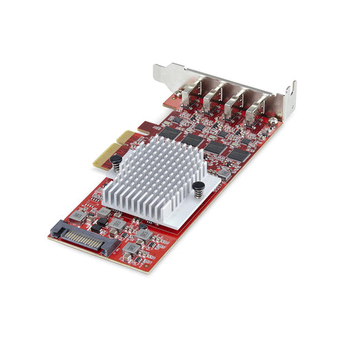 StarTech.com P10Q4C-USB-CARD-LP interface cards/adapter