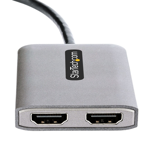 StarTech.com MST14CD122HD USB-C to Dual HDMI Adapter - 4K 60Hz Multi-Monitor Hub