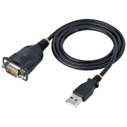 StarTech.com 3ft USB to Serial Adapter - DB9 Male RS232 Converter - Windows/Mac Compatible