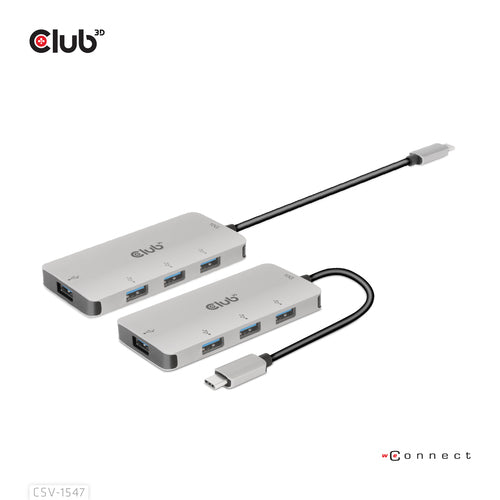 CLUB3D CSV-1547 4-Port USB-A Hub - 10Gbps Fast Transfer USB 3.2 Gen 2