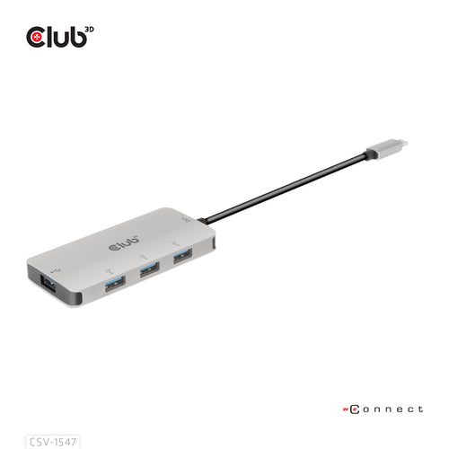 CLUB3D CSV-1547 4-Port USB-A Hub - 10Gbps Fast Transfer USB 3.2 Gen 2