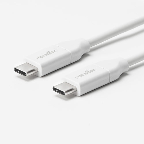 USB 2.0 Typ-C Kabel 1 Meter Rocstor 0,48 Gbit/s Weiß