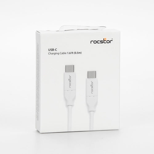 USB 2.0 USB-C Cable 0.5m 0.48 Gbit/s White Rocstor