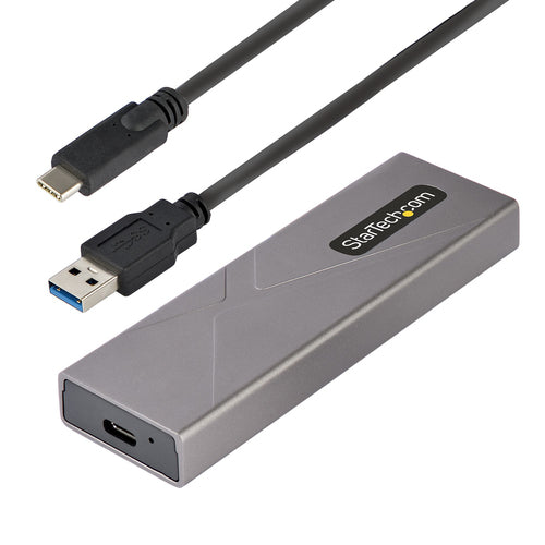 StarTech.com M2-USB-C-NVME-SATA SSD Enclosure - 10Gbps USB-C, Tool-Free, Aluminum