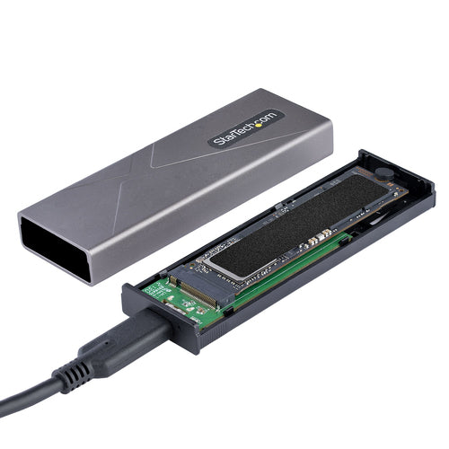 StarTech.com M2-USB-C-NVME-SATA SSD Enclosure - 10Gbps USB-C, Tool-Free, Aluminum
