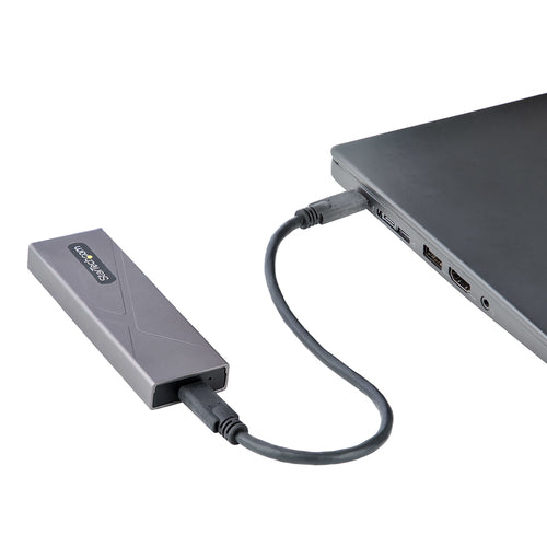 StarTech.com M2-USB-C-NVME-SATA SSD Enclosure - 10Gbps USB-C, Tool-Free, Aluminum