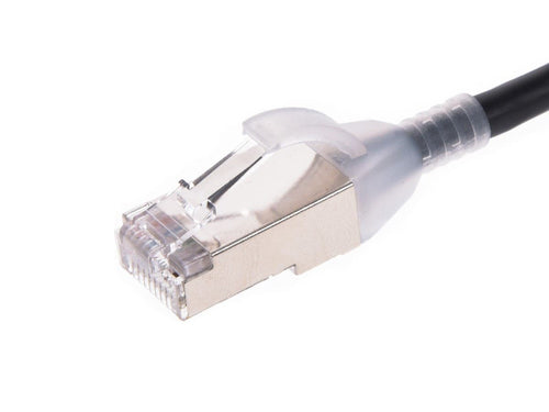 Networking Cable Monoprice SlimRun Cat6a 2.1336m S/FTP Black RJ-45