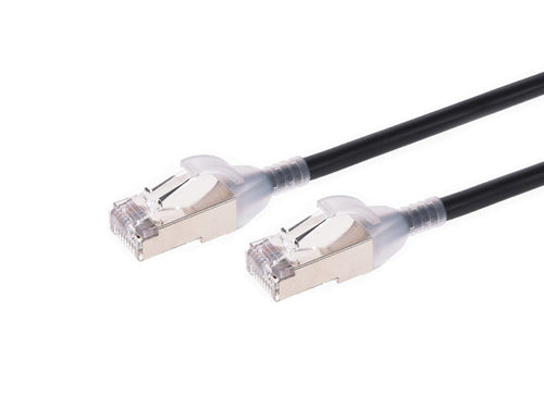 Cat6a SlimRun Networking Cable 0.61m RJ-45 S/FTP Black