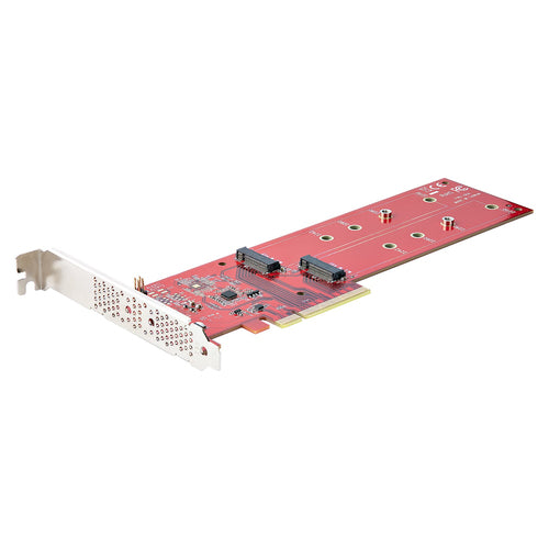 StarTech.com Dual M.2 PCIe Adapter Card - PCIe 4.0, NVMe/AHCI Support, 7.8GBps