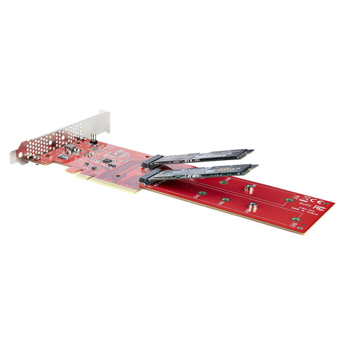 StarTech.com Dual M.2 PCIe Adapter Card - PCIe 4.0, NVMe/AHCI Support, 7.8GBps