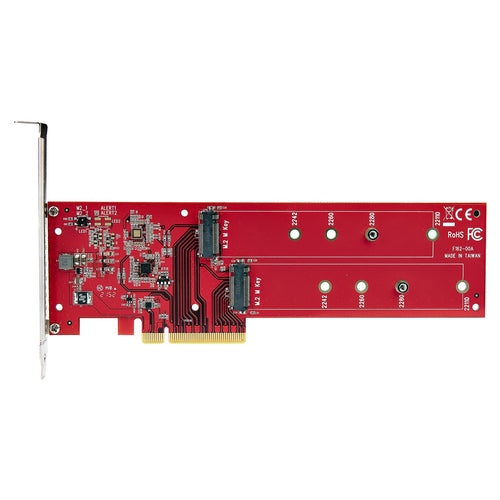 StarTech.com Dual M.2 PCIe Adapter Card - PCIe 4.0, NVMe/AHCI Support, 7.8GBps