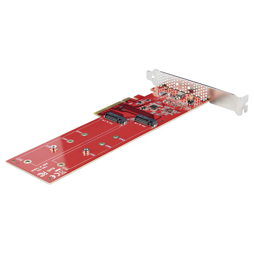 StarTech.com Dual M.2 PCIe Adapter Card - PCIe 4.0, NVMe/AHCI Support, 7.8GBps